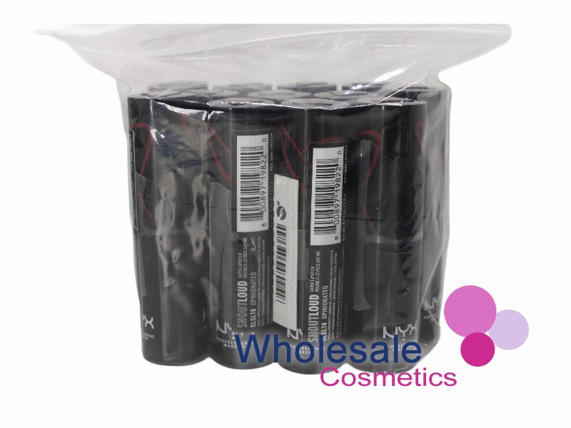 12 x NYX Professional Shout Loud Satin Lipstick - 18 OPINIONATED